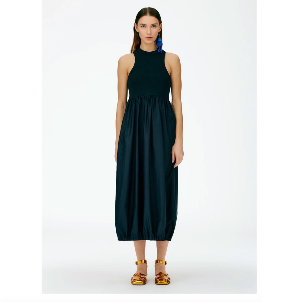 Tibi Ribbed Tank Balloon Dress